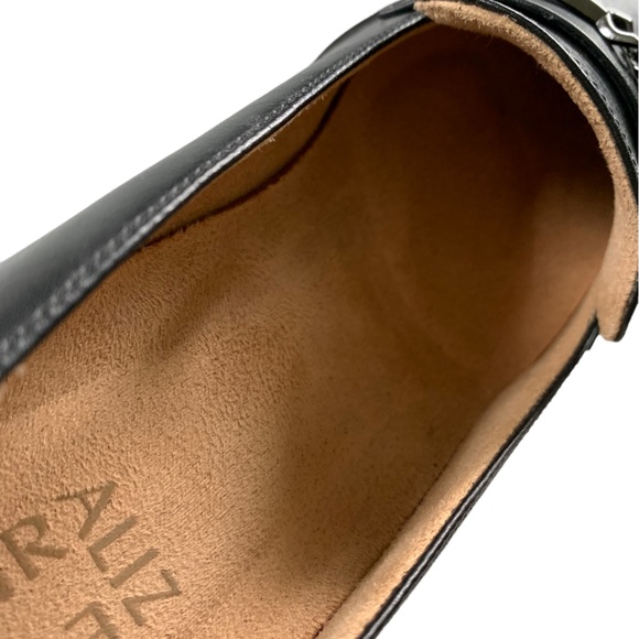 Naturalizer September Loafers Chinky Wedge Black Leather - Picture 4 of 7